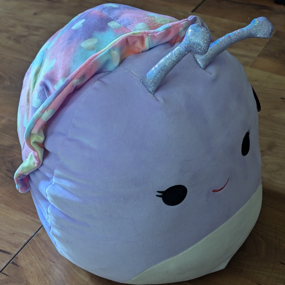 Squishmallow SWERL THE SNAIL Purple Plush KELLYTOY NWT 16" Valentine 2023 New